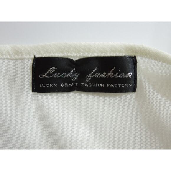 LUCKY FASHION Beads Embellished Nylon Sleeveless Top - Picture 5 of 5